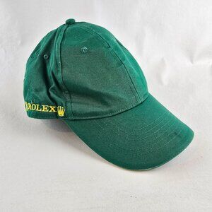 Rolex Logo Hat Mens Adjustable Green Cotton Baseball Cap Crown Strapback Luxury